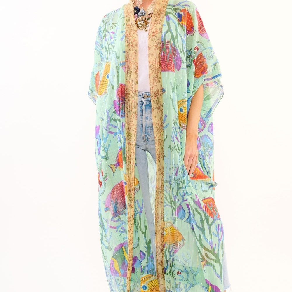 Aratta Multicolor Ocean Breeze Kimono